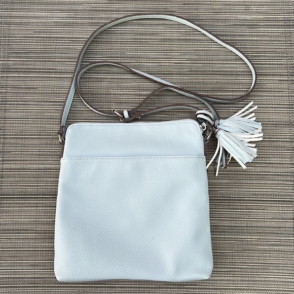 🎯Anne Klein Crossbody Bag Purse and Eyeglass Case Light Blue - Picture 4 of 14